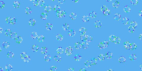 Light multicolor vector backdrop with dots.