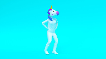 Dance Unicorn funny. Gangnam style