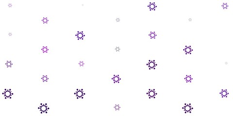 Light Pink vector texture with disease symbols.