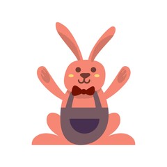 easter bunny with apron