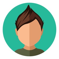 boy with trendy short hairstyle