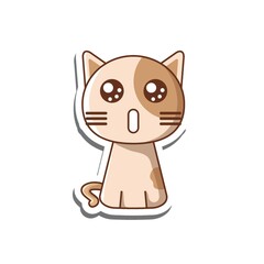 surprised cat cartoon