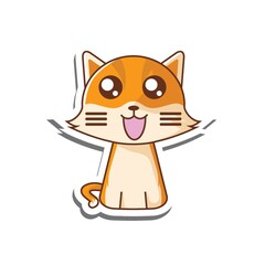 smiling cat cartoon