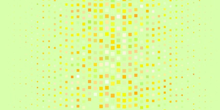 Light Green, Yellow vector pattern in square style. Modern design with rectangles in abstract style. Pattern for commercials, ads.