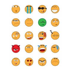 set of emoticons