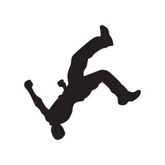 silhouette of a man dancing