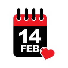 calendar with 14 feb
