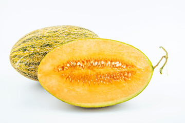 Summer delicious fruit cantaloupe slices