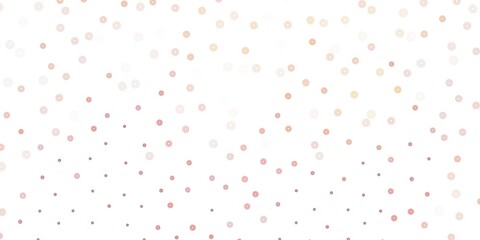 Light yellow vector doodle texture with flowers.