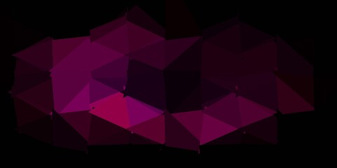 Dark pink vector gradient polygon design.