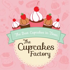 cupcake factory signboard