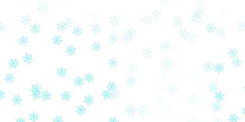 Light green vector natural backdrop with flowers.