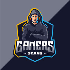 gamer esport mascot logo design vector © avante_speed