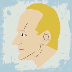 old man face on grunge background