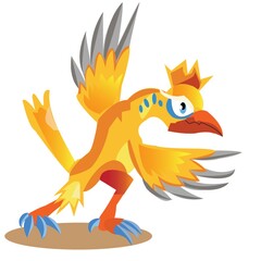 ferocious rooster cartoon