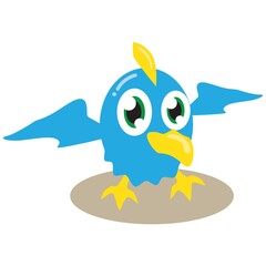 bird with opened wings