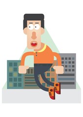 man with hand gesture