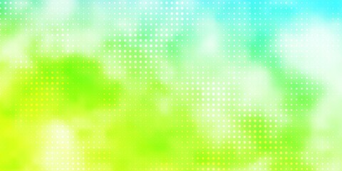 Light Blue, Green vector layout with circles. Abstract colorful disks on simple gradient background. Pattern for wallpapers, curtains.