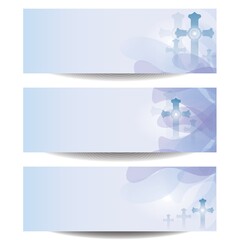 banner with cross design