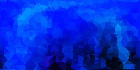Fototapeta premium Dark pink, blue vector triangle mosaic backdrop.