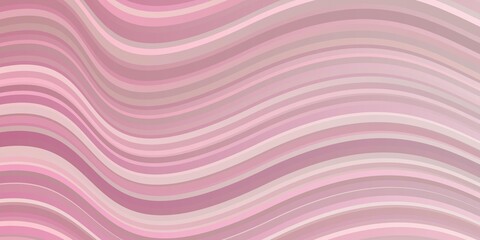 Light Red vector pattern with curved lines. Bright illustration with gradient circular arcs. Pattern for booklets, leaflets.