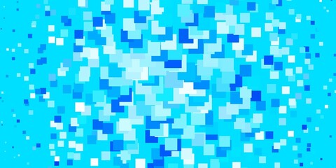 Fototapeta premium Light BLUE vector background with rectangles. Rectangles with colorful gradient on abstract background. Design for your business promotion.