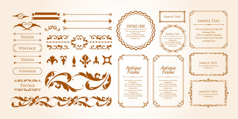 ハロウィンのフレーム素材、ハッピーハロウィン、パーティー、イベント、装飾素材、ビンテージ、アンティー