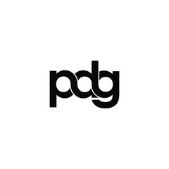 pdg letter original monogram logo design