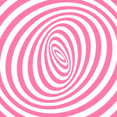 Pink abstract striped background. Optical art. Vector.