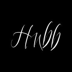 Hubb brush paint hand drawn lettering on black background. Love in arabian language design templates for greeting cards, overlays, posters