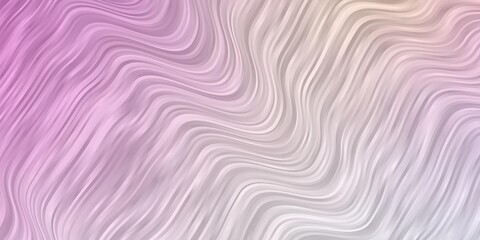 Light Pink, Yellow vector background with bent lines. Illustration in halftone style with gradient curves. Pattern for websites, landing pages.