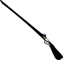 Illustration of Antique Musket Rifle