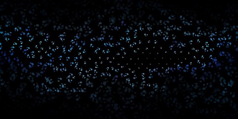 Dark blue vector texture with memphis shapes.