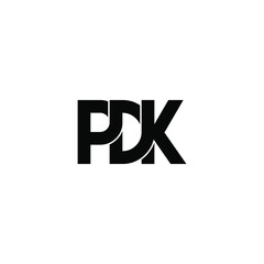pdk letter original monogram logo design