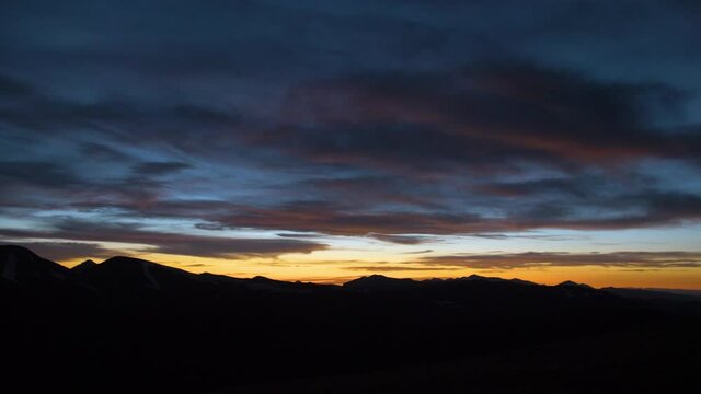 Rocky mountain peak range sunset sunrise