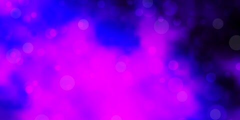 Light Purple vector layout with circles. Abstract colorful disks on simple gradient background. New template for your brand book.