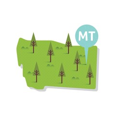 montana state map