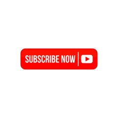 subscribe now button red color, icon symbol vector eps