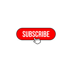 subscribe now button red color, icon symbol vector eps
