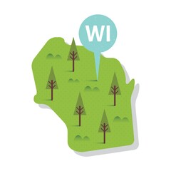 wisconsin state map