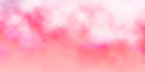 Light Red vector template with sky, clouds. Abstract colorful clouds on gradient illustration. Pattern for your commercials.