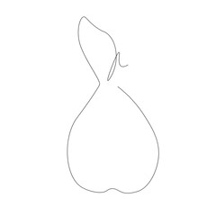 Autumn fruit pear. Vector illustration