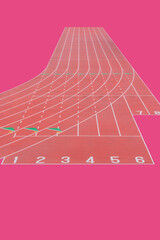 グラフィック素材　陸上トラック