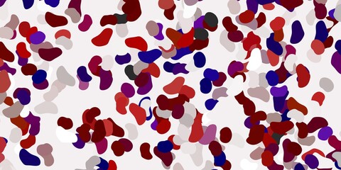 Light red vector texture with memphis shapes.