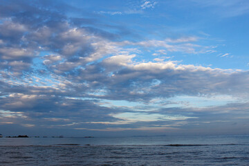 Dramatic cloudscape at dawn, Tioman Island