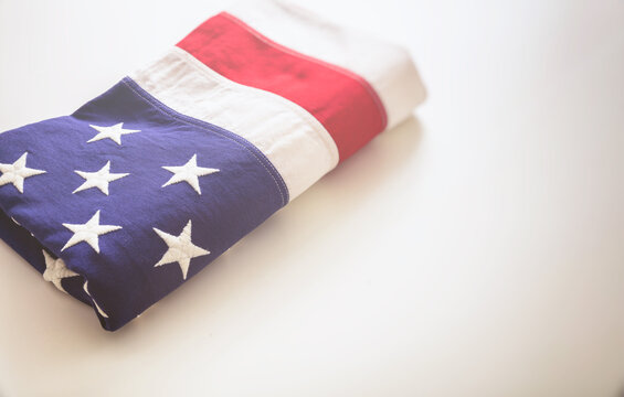 USA flag, US of America sign symbol on white background