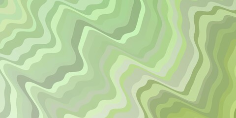 Light Green vector texture with wry lines. Abstract illustration with bandy gradient lines. Best design for your posters, banners.