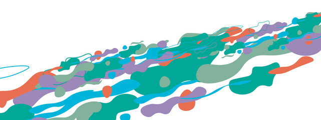 Trendy liquid style shapes abstract design, dynamic vector background for placards, brochures, posters, web landing pages, covers or banners