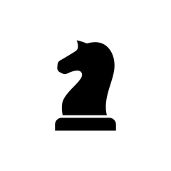 knight chess icon vector symbol template