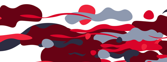 Trendy liquid style shapes abstract design, dynamic vector background for placards, brochures, posters, web landing pages, covers or banners